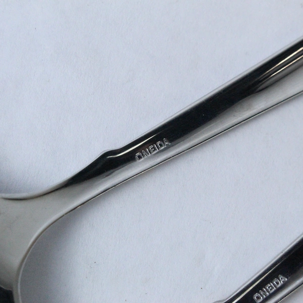 Oneida Golden Era Flatware Serving Set 3 Pieces Stainless Steel Pre-Owned