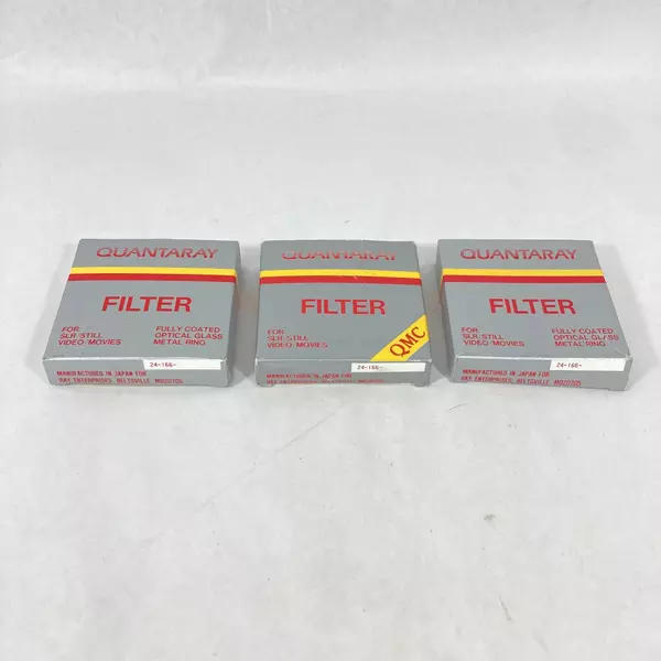 Lot of 8 Quantaray Hoya Tiffen Camera Filters for SLR Video & Movie Cameras