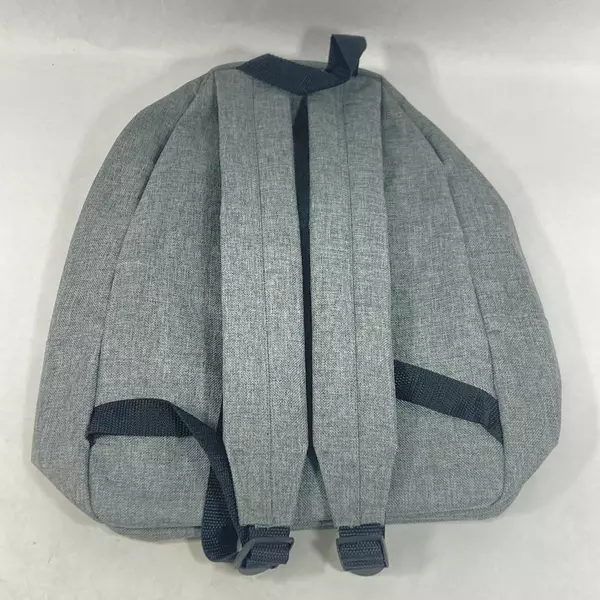 Wyndham Eagle Crest Gray Canvas Backpack Vinyl Lined Adjustable Straps 15.5"