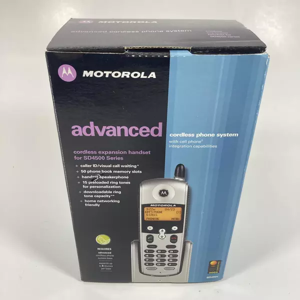 Motorola SD4501 2.4GHz Cordless Expansion Handset with Caller ID Good Condition