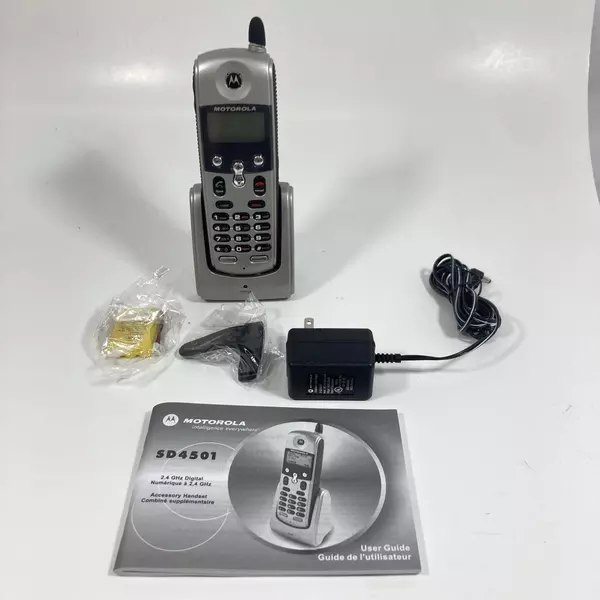 Motorola SD4501 2.4GHz Cordless Expansion Handset with Caller ID Good Condition