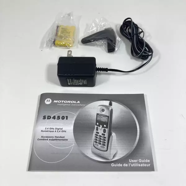 Motorola SD4501 2.4GHz Cordless Expansion Handset with Caller ID Good Condition