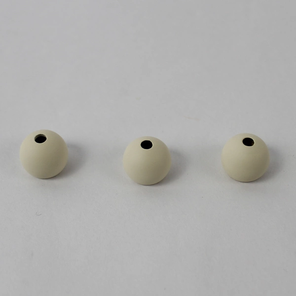 Lot of 3 Beige Porcelain Chandelier Pull Switch Cord Caps 2.5 Inch Decor