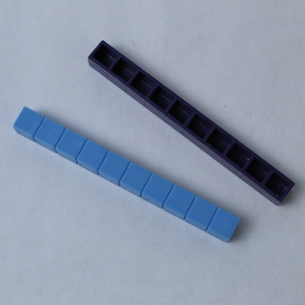 52 Math Base 10 Rods Set Plastic Homeschool Math Manipulatives Good Condition