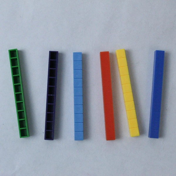 52 Math Base 10 Rods Set Plastic Homeschool Math Manipulatives Good Condition