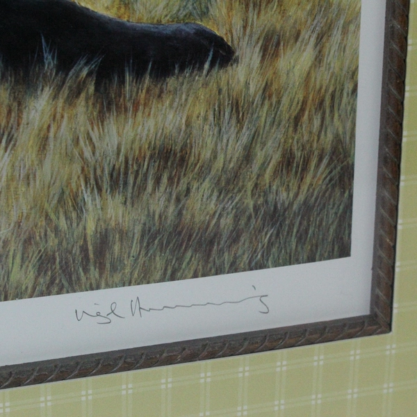 Nigel Hemming Labrador Dog Lithograph Print Framed COA 23"x27" Noble Companions