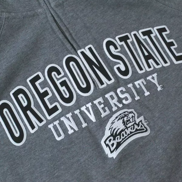 JanSport Pullover Jacket Women's Small Oregon State University 1/4 Zip Gray OSU