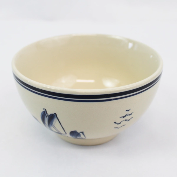 Vintage Hand Painted Delft Bowl 5.5" Blue & White Pottery Good Condition