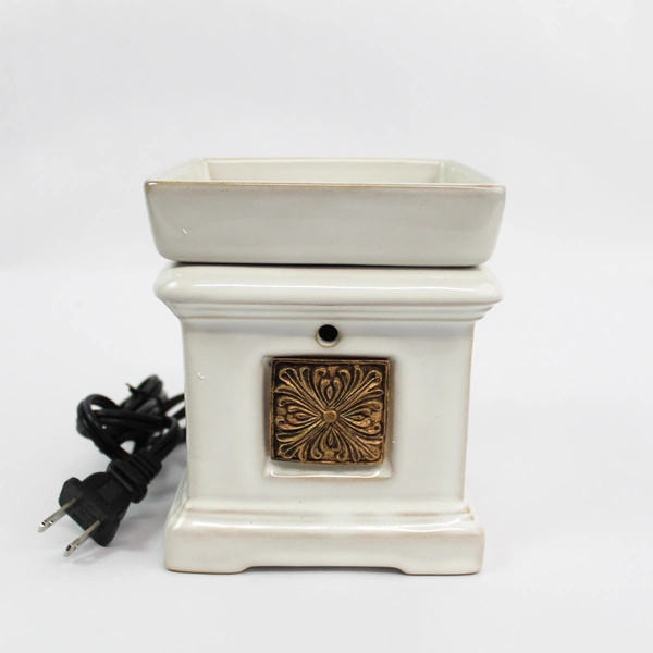 Tuscany Candle Fragrance Bar Warmer White Square by Langley - Tested & Boxed