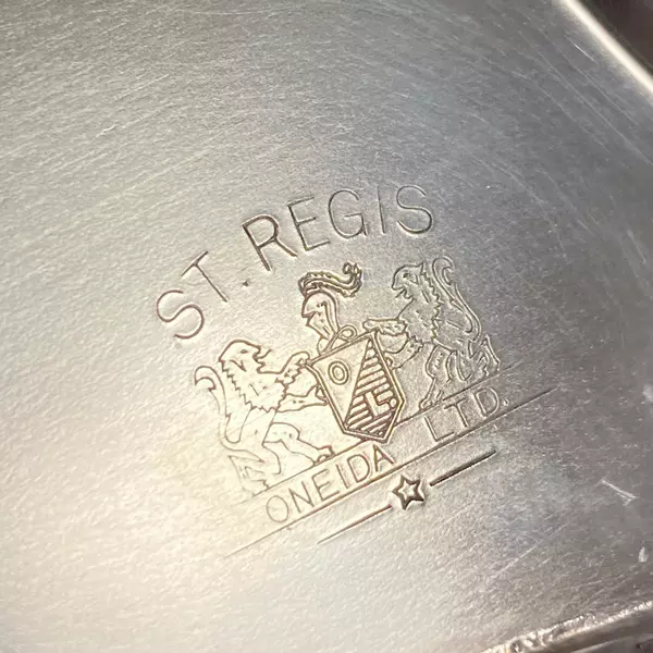 Vintage Oneida St. Regis Silverplate Oval Footed Platter Tray 19" Collectible