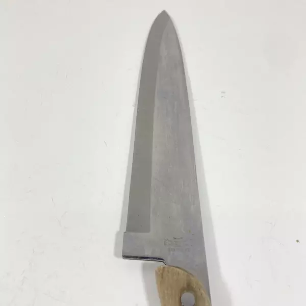 R.S. Stainless 9" Chef's Knife & Meat Fork Wood Handle Full Tang Cutlery Set