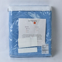 Company C Willowbank Matelasse Standard Pillow Sham Pool Blue 26x20 New Pack