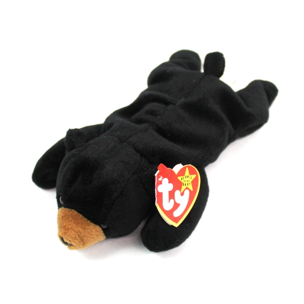 Ty Beanie Baby Blackie the Bear 1993 1994 PVC Pellets With Tag Style 4011