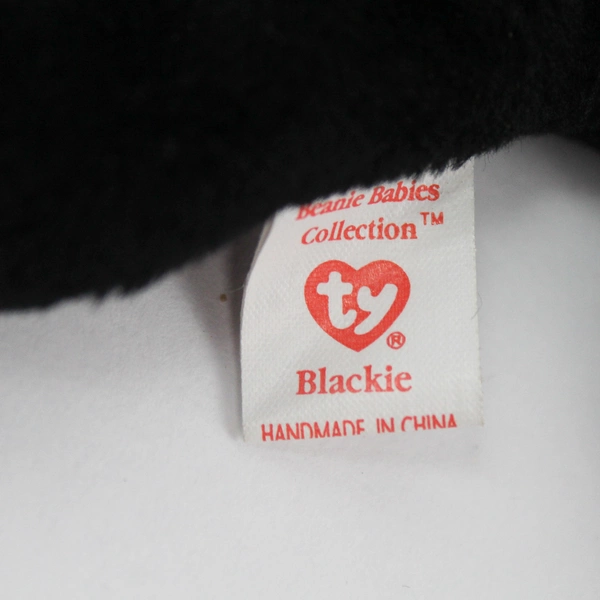 Ty Beanie Baby Blackie the Bear 1993 1994 PVC Pellets With Tag Style 4011