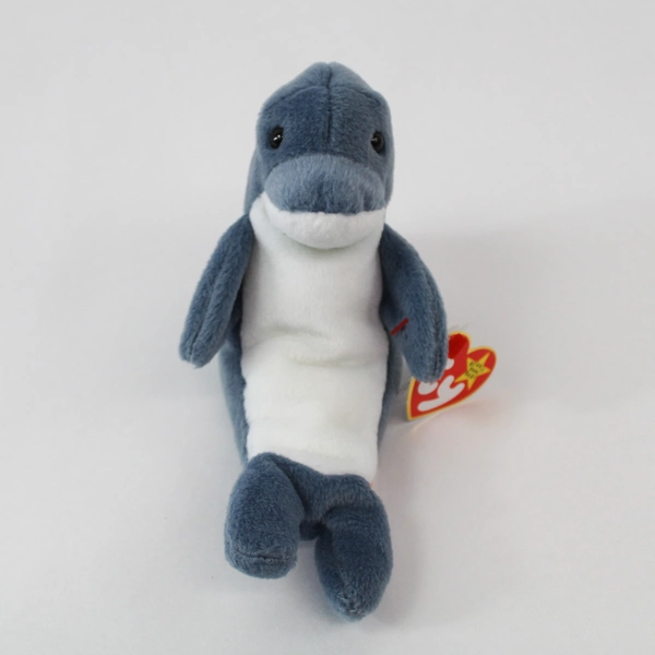 1996 Ty Beanie Original Baby Echo The Dolphin with Waves The Whale Tags Oddity