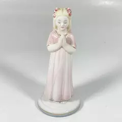 Vintage Giovanni Ronzan Praying Girl Porcelain Figurine #206 Italy 6.5"