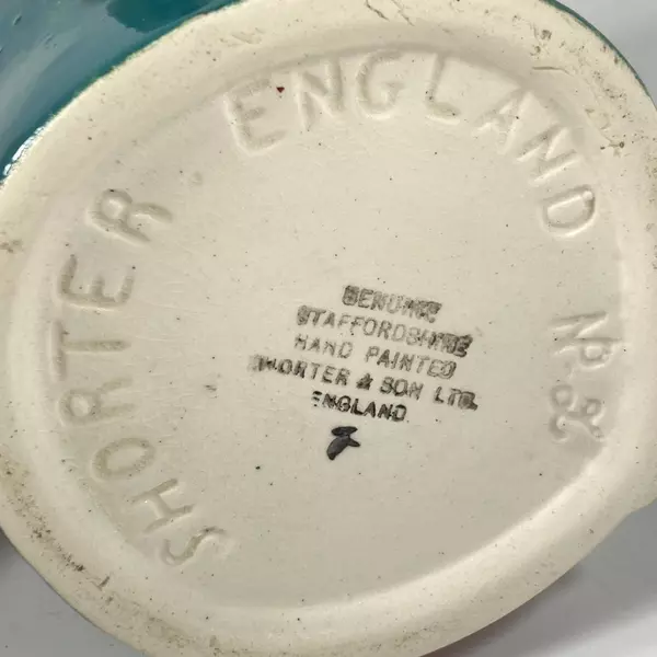 Lot of 2 Vintage Shorter & Son Hand-Painted Toby Mugs Collectible England