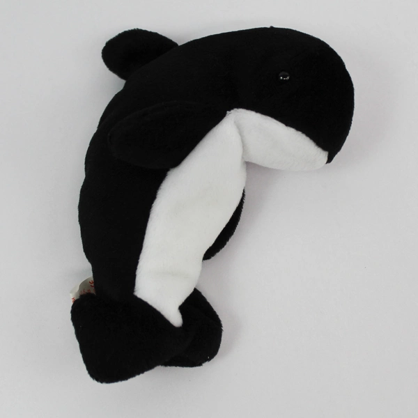 1996 Ty Beanie Baby Echo the Dolphin Waves the Whale Tag Style 4180 Oddity