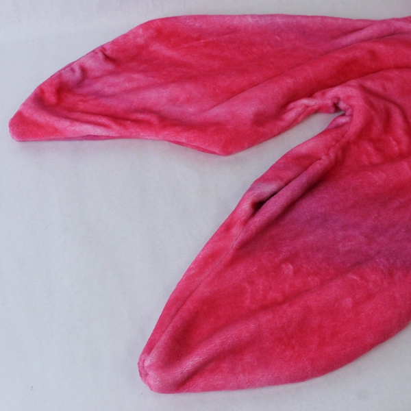 Comfy Tails Pink Mermaid Fin Throw Blanket 21x44in Soft Polyester Collectible