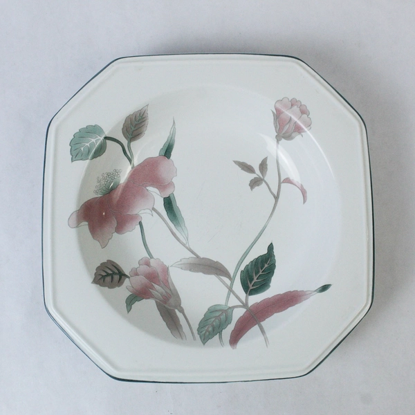 Lot of 3 Mikasa Continental Silk Flowers Bowls 8.25" Floral Pattern Pre-owned