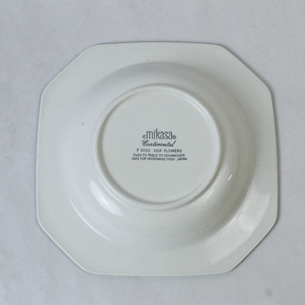 Lot of 3 Mikasa Continental Silk Flowers Bowls 8.25" Floral Pattern Pre-owned