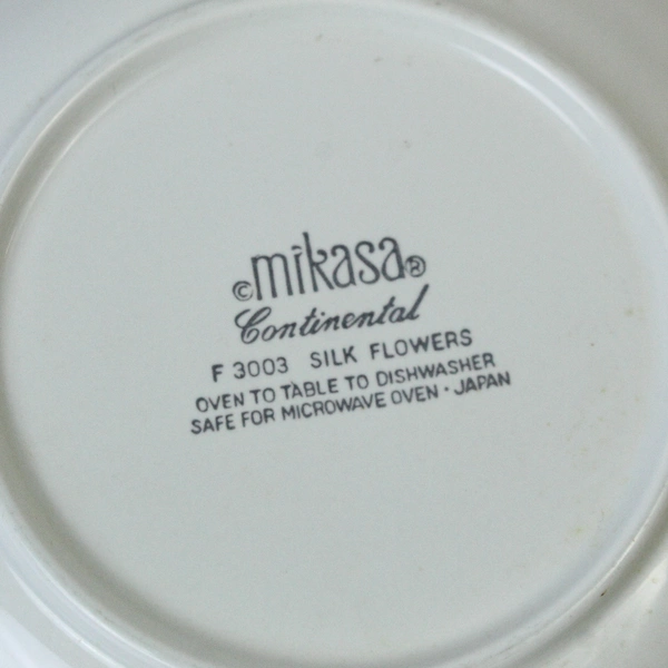 Lot of 3 Mikasa Continental Silk Flowers Bowls 8.25" Floral Pattern Pre-owned