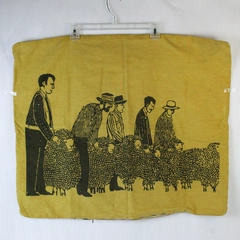 Pillow Sham Cover 24.75x29.75 Screen Printed Reversible Zip Closure Peru