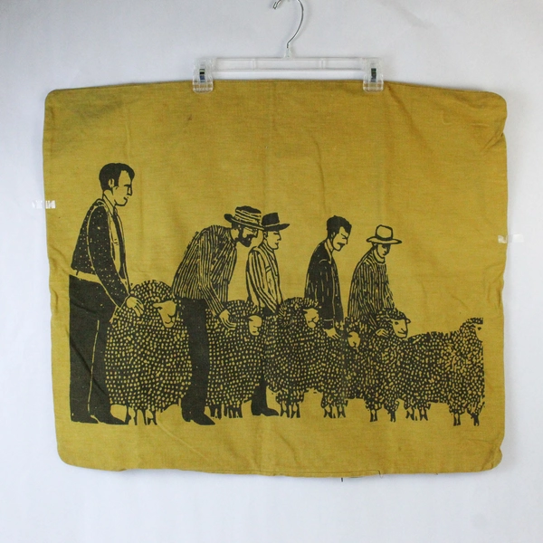 Pillow Sham Cover 24.75x29.75 Screen Printed Reversible Zip Closure Peru