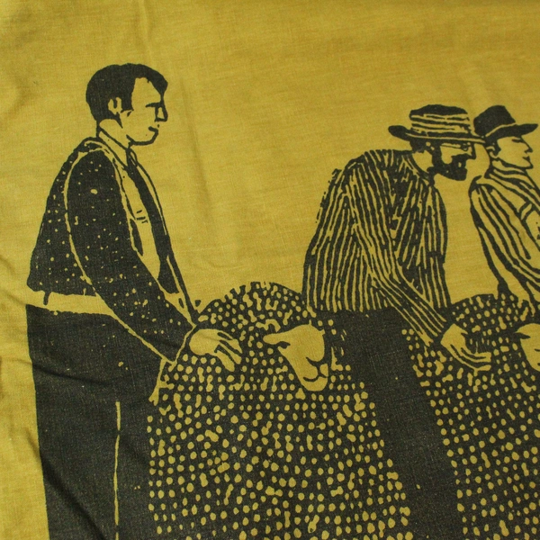 Pillow Sham Cover 24.75x29.75 Screen Printed Reversible Zip Closure Peru