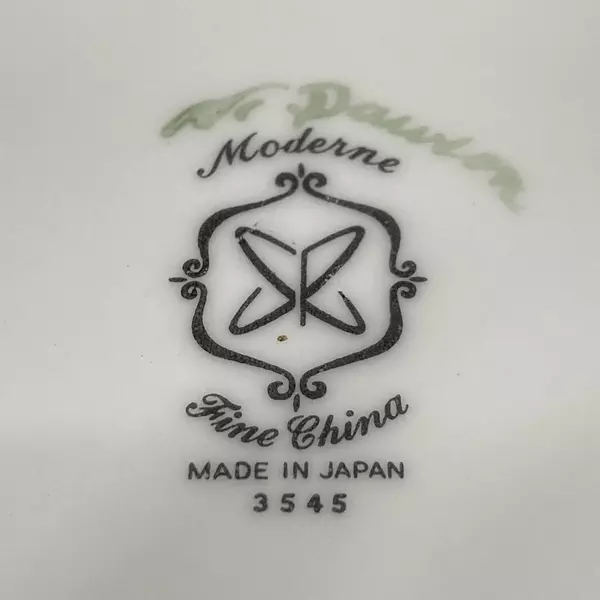 Harmony House Moderne Hand Painted Pink Rose Salad Plate Fine China 8" Japan