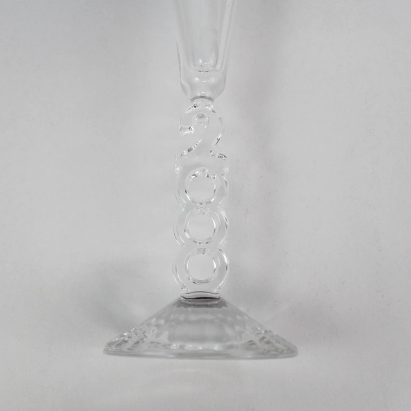 2000 Champagne Glasses Set of 2 Elegant Collectors Toasting Flutes 10.25"