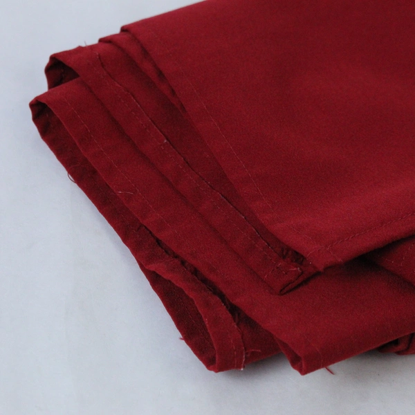 Handmade Red Tablecloth 60x60 Square Subtle Stripe Pattern Home Decor