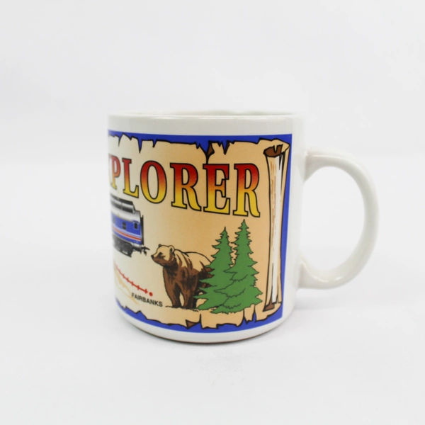 Lot of 4 Ace McKinley Explorer Alaska Souvenir Coffee Cups Mugs Set