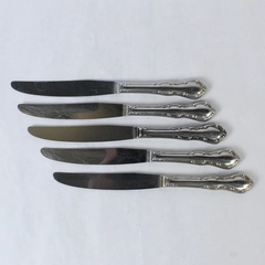 Lot of 5 Imperial Stainless Steel Dinner Knives Elegant Flatware 9"