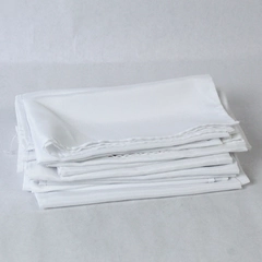 Lot of 12 White Cloth Napkins 19x19 Inch Solid Pattern Dining Home Decor