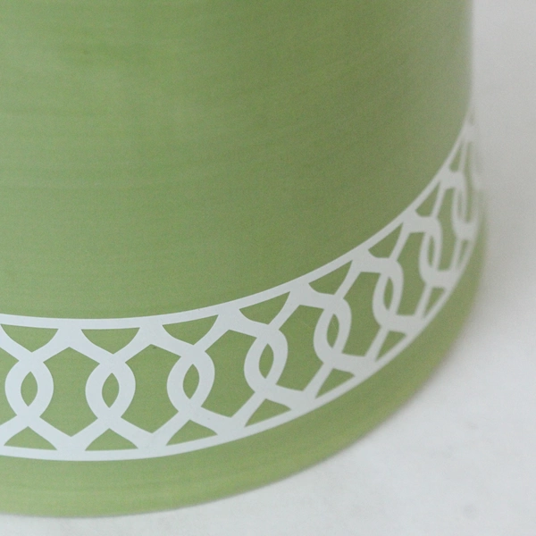 My Soul's Window Utensil Holder Green Ceramic Kitchen Storage Container