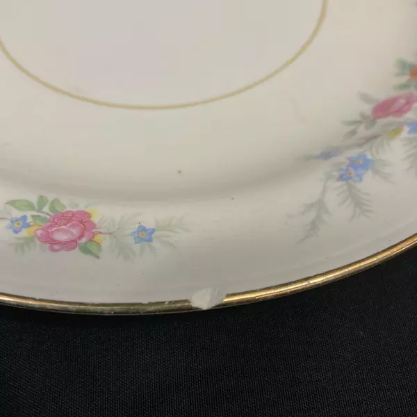 Lot of 4 Vintage 1947 Homer Laughlin Nautilus N1577 Salad Plates 7" Porcelain