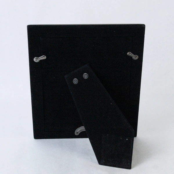 Framed Signed Hand Drawn Girl Carrying Infant Art Print Silver Tone Frame 5x7