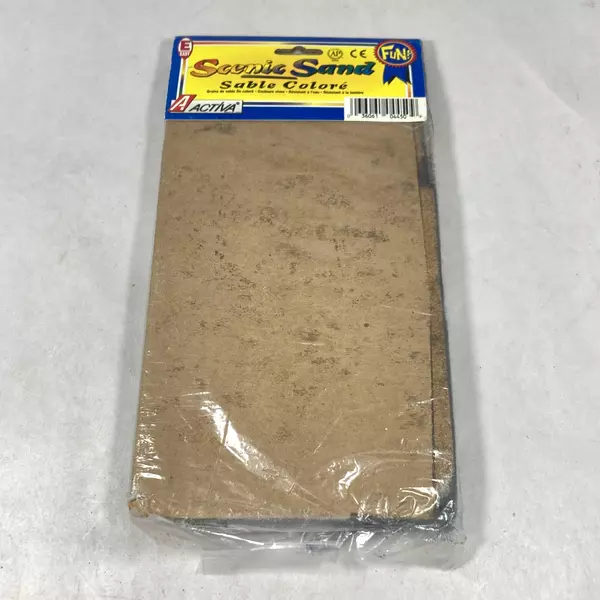 Package of Activa Scenic Sand Sable Colors 12 One Ounce Packs Opened Craft