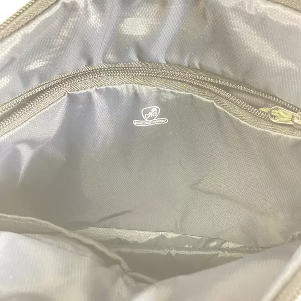 Travelon Gray Nylon Laptop Bag Briefcase with Organizer & Detachable Strap