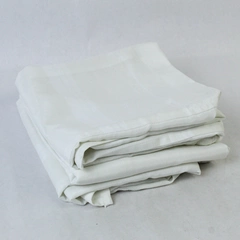 Lot of 3 Ellery Homestyles White 17" Square Tablecloths for Dining Decor