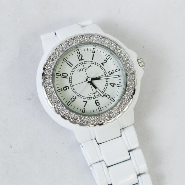 Gossip Quartz Wristwatch with Rhinestones in Original Box - Pre-Owned