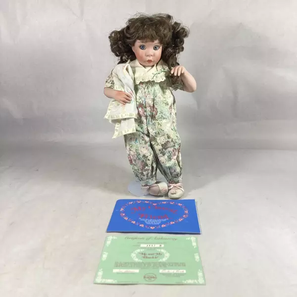Knowles Porcelain Doll Me And My Blankie Jan Goodyear 14" with Box & COA
