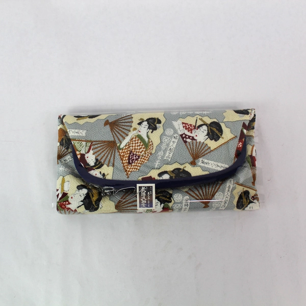 Ukiyo-e Japanese Clutch Bag Wallet Set Beautiful Woman Painting Gift Box New