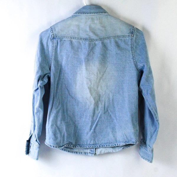 Lucky Brand Girls' Light Wash Denim Jacket Size XL 100% Cotton Pre-Owned