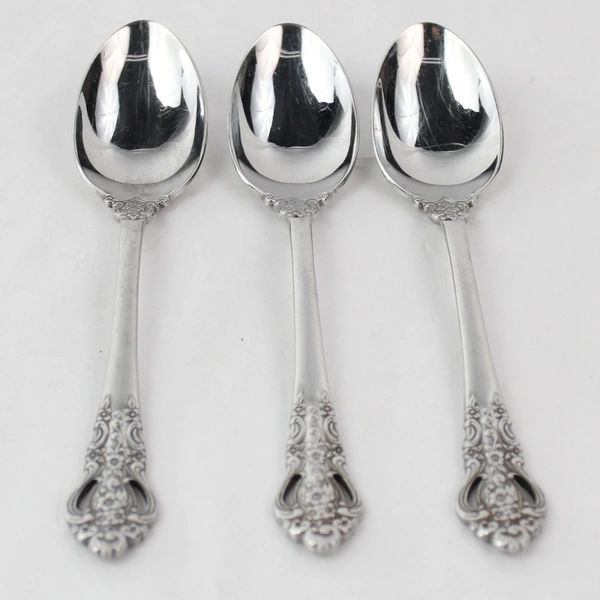 Lot of 3 Towle Monte Cristo 18/8 Stainless Steel Teaspoons Flatware Set