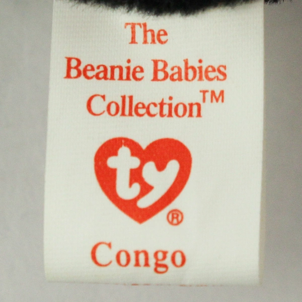 Vintage TY Beanie Baby Congo Gorilla 1996 Style #4160 with Tags