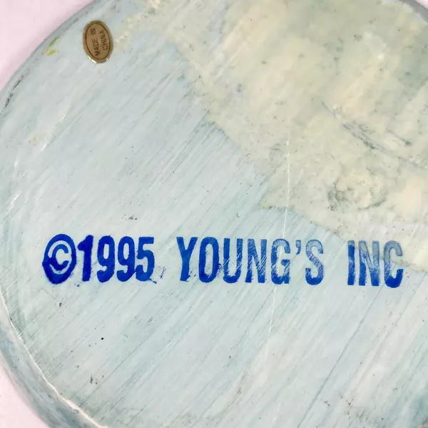 Vintage 1995 Young Inc 9-Piece Child's Bear Nativity Miniature Tea Set Resin