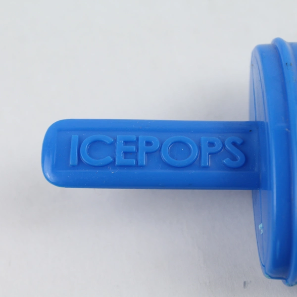 Vintage 6 Cell Ice Popsicle Tray with Colorful Red, Blue & Yellow Handles