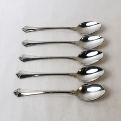 Lot of 5 Towle Santa Barbara Stainless Steel Soup Spoons 7.5" Pre-Owned